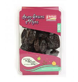 PITTED BLACK PRUNES 200gr